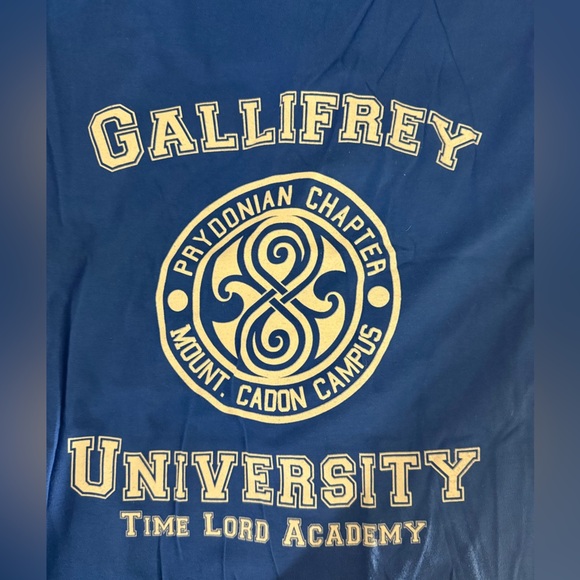 NEW! Dr Who T-shirt Gallifrey University: TIme Lord Academy - Picture 3 of 4